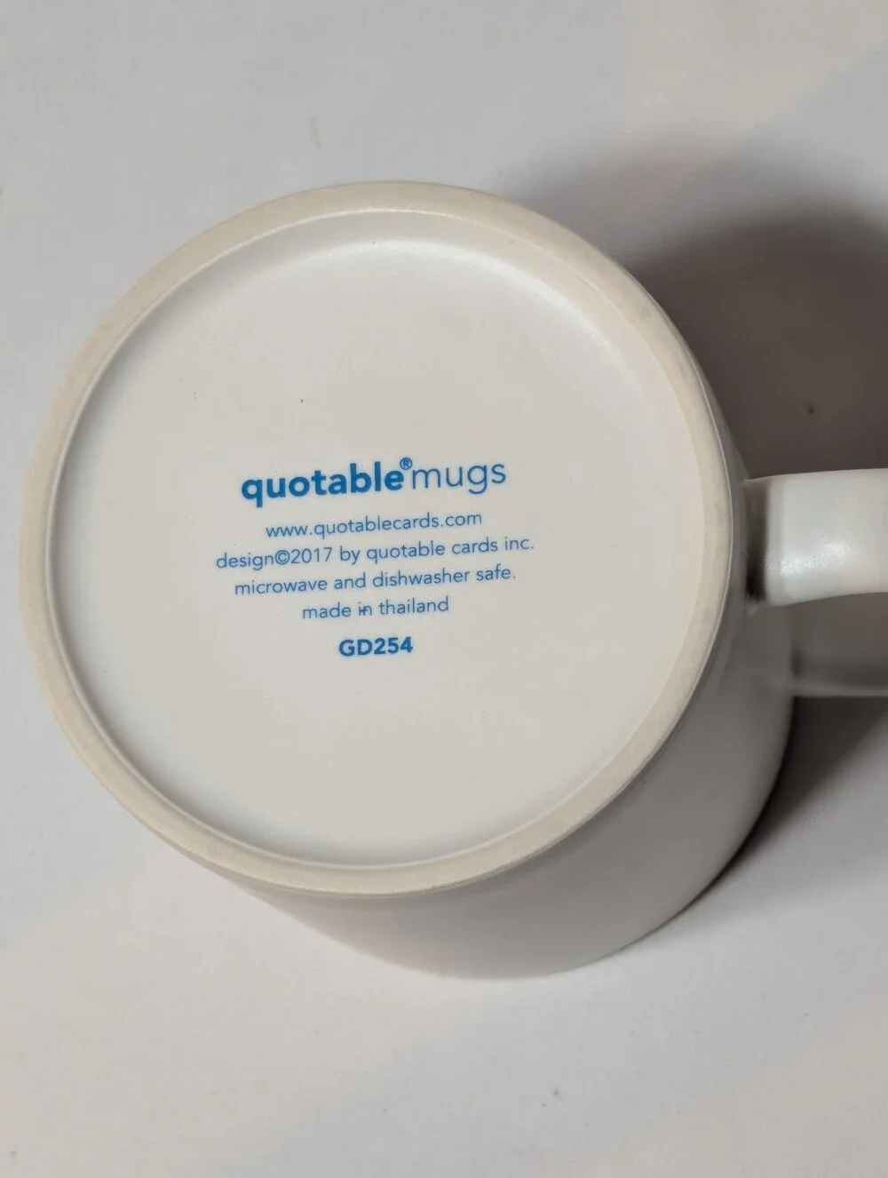 NIB New Quotable Mugs You're The Best Fun Coffee Mug 14 oz. White Blue Unisex